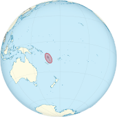 Description de l'image Vanuatu on the globe (Polynesia centered).svg.