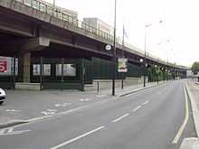 Viaduc du boulevard périphérique près de la porte de Versailles.